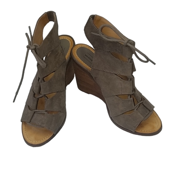 Melrose and Market Shoes - Melrose & Market tie up wedge sandals